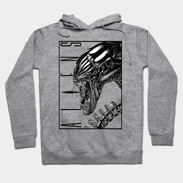 Aliens Hoodie by Delete Forever